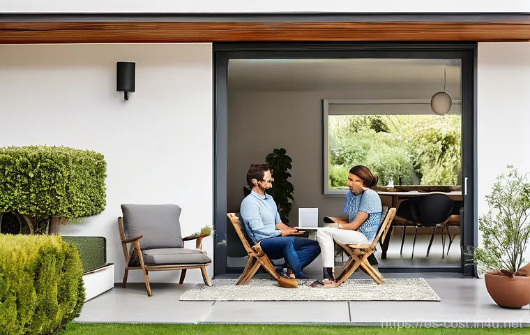 가정용 CCTV 설치비 - **Prompt 1: Essential Home Security Kit**
"A cozy, well-maintained suburban house in Spain durin...