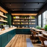 Home 7 카페 창업 비용 - **Prompt for Ambiance and Design:**
"A beautifully designed, cozy coffee shop interior, bathed i...